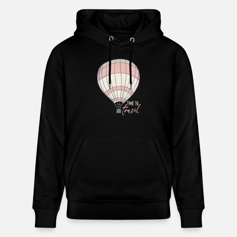 Tour du monde en montgolfière - Sweat à capuche bio CRUISER Stanley/Stella Unisexe - noir