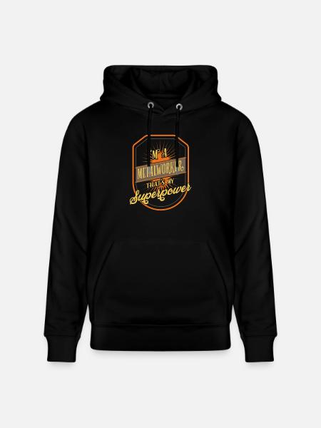 Metalworker Metalworking - Stanley/Stella CRUISER Unisex Organic Hoodie - black