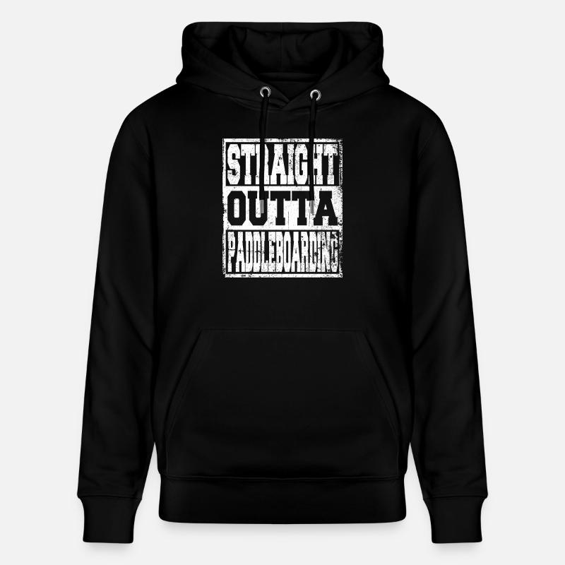 Paddleboarding Spruch lustig - Stanley/Stella Unisex Bio-Hoodie CRUISER  - Schwarz