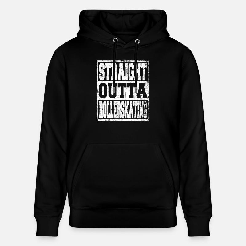 Rollerskating Spruch lustig - Stanley/Stella Unisex Bio-Hoodie CRUISER  - Schwarz