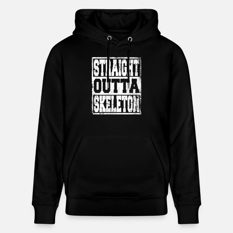 Skeleton Spruch lustig - Stanley/Stella Unisex Bio-Hoodie CRUISER - Schwarz