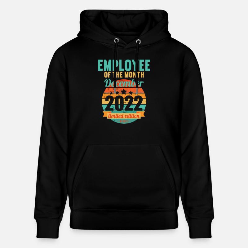 Mitarbeiter des Monats Dezember 2022 - Stanley/Stella Unisex Bio-Hoodie CRUISER  - Schwarz