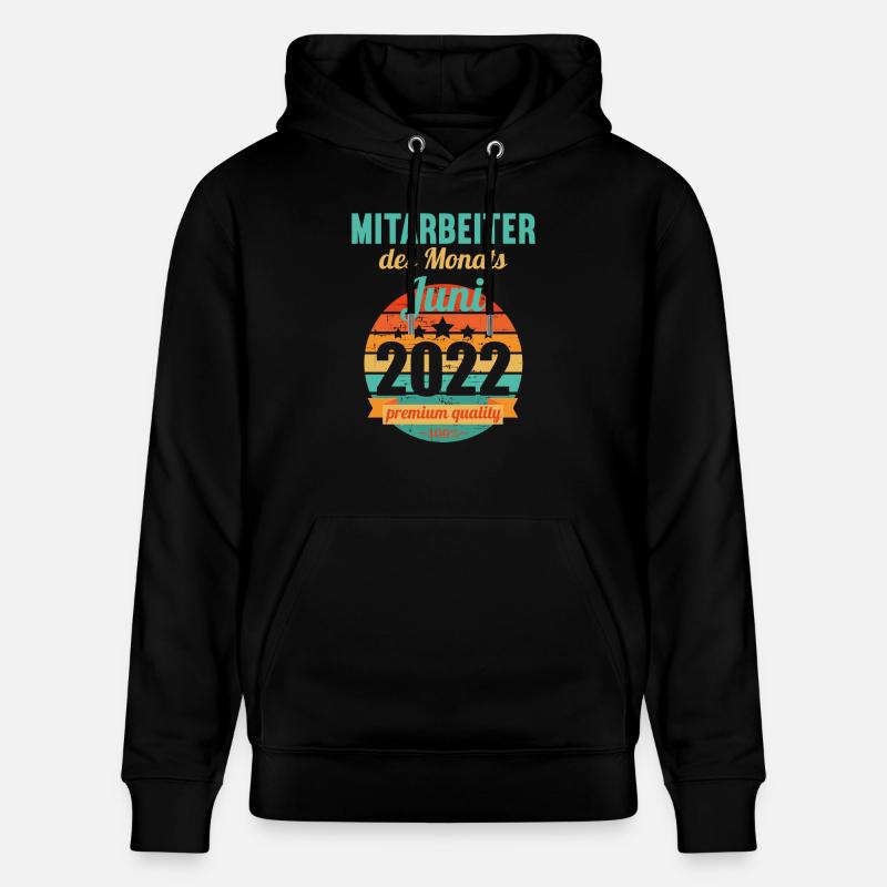 Mitarbeiter des Monats Juni 2022 - Stanley/Stella Unisex Bio-Hoodie CRUISER  - Schwarz