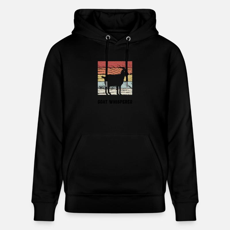Chèvre Chuchoteur de chèvre - Sweat à capuche bio CRUISER Stanley/Stella Unisexe - noir