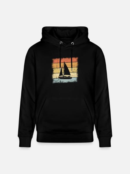 Sailor Retro Sunset - Stanley/Stella CRUISER Unisex Organic Hoodie - black