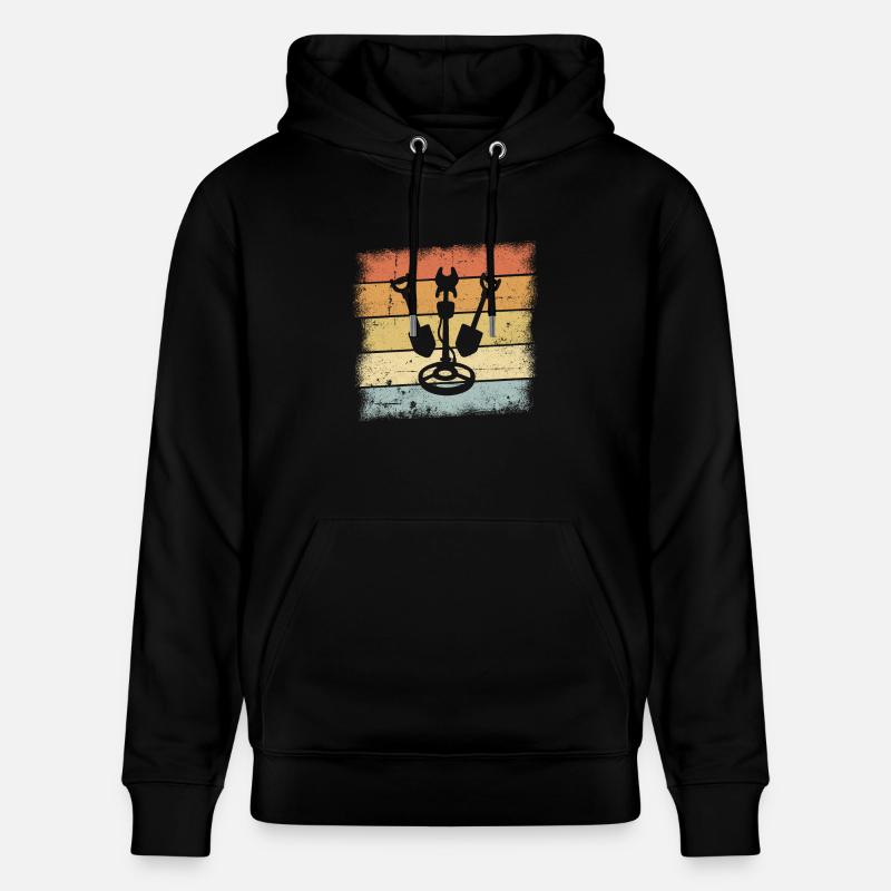 Détecteur de métaux - Sweat à capuche bio CRUISER Stanley/Stella Unisexe - noir