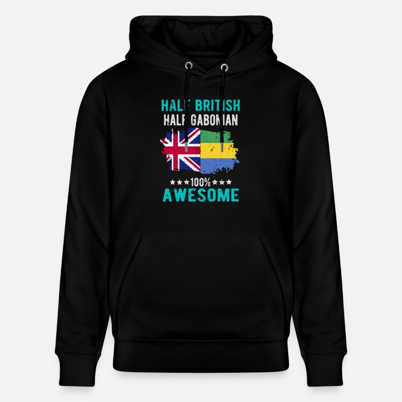 Moitié britannique moitié gabonais - Sweat à capuche bio CRUISER Stanley/Stella Unisexe - noir