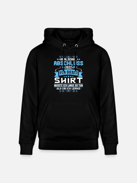 Realschule bestanden Realschulabschluss 2022 - Stanley/Stella Unisex Bio-Hoodie CRUISER  - Schwarz