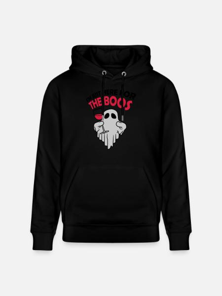Here for the boos - Stanley/Stella CRUISER Unisex Organic Hoodie - black