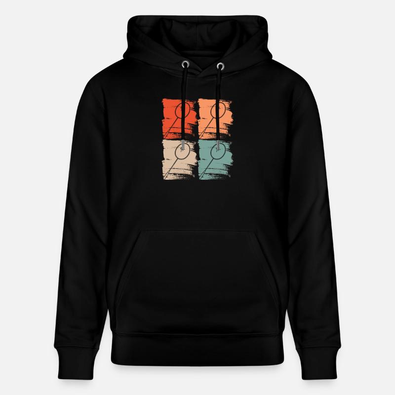 Raquette de badminton Badminton Rétro - Sweat à capuche bio CRUISER Stanley/Stella Unisexe - noir