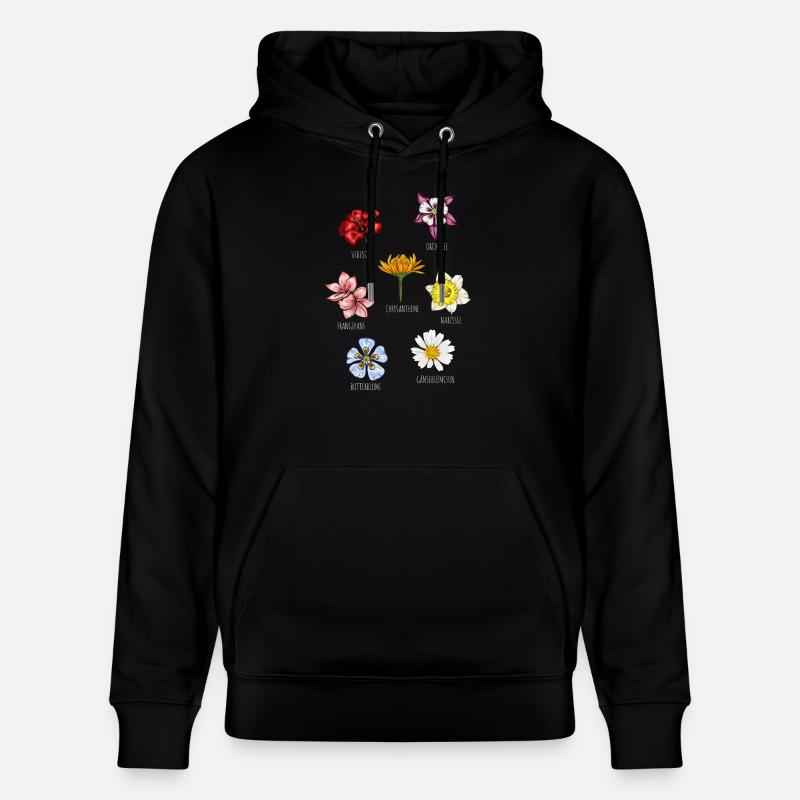 Espèces de fleurs Fleurs - Sweat à capuche bio CRUISER Stanley/Stella Unisexe - noir