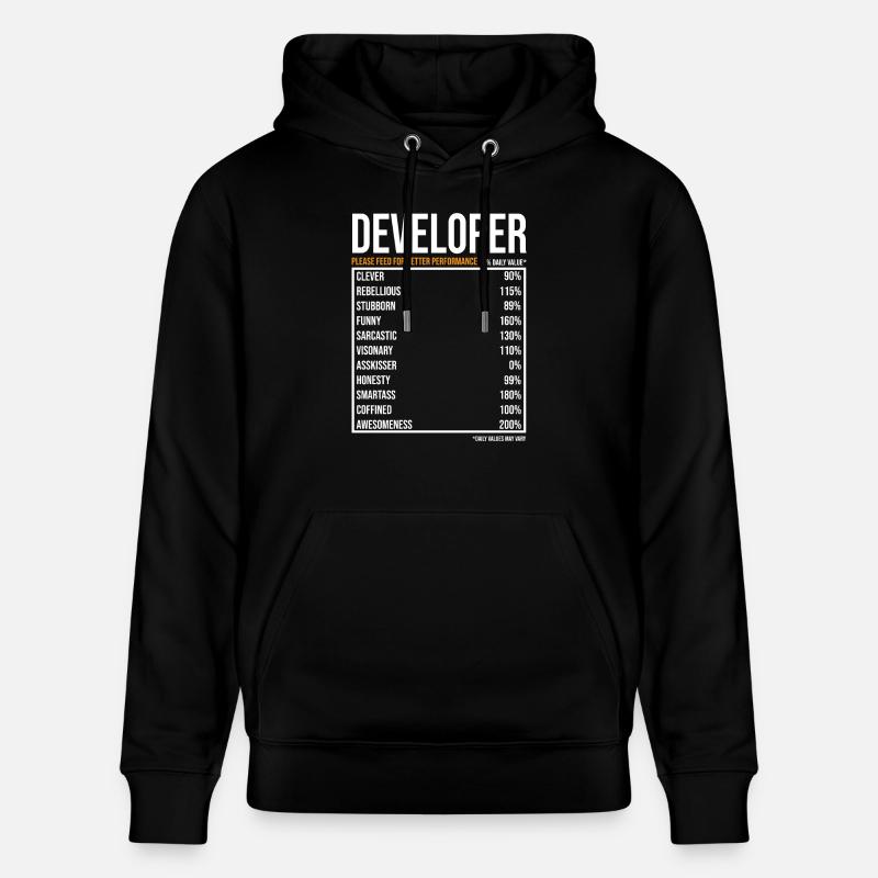 Entwickler Softwareentwickler Informatiker Coder - Stanley/Stella Unisex Bio-Hoodie CRUISER - Schwarz