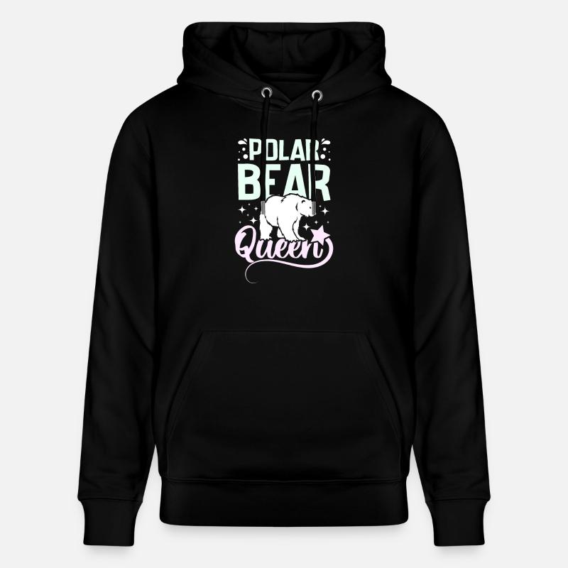 Polar bear queen - Stanley/Stella Unisex Bio-Hoodie CRUISER  - Schwarz