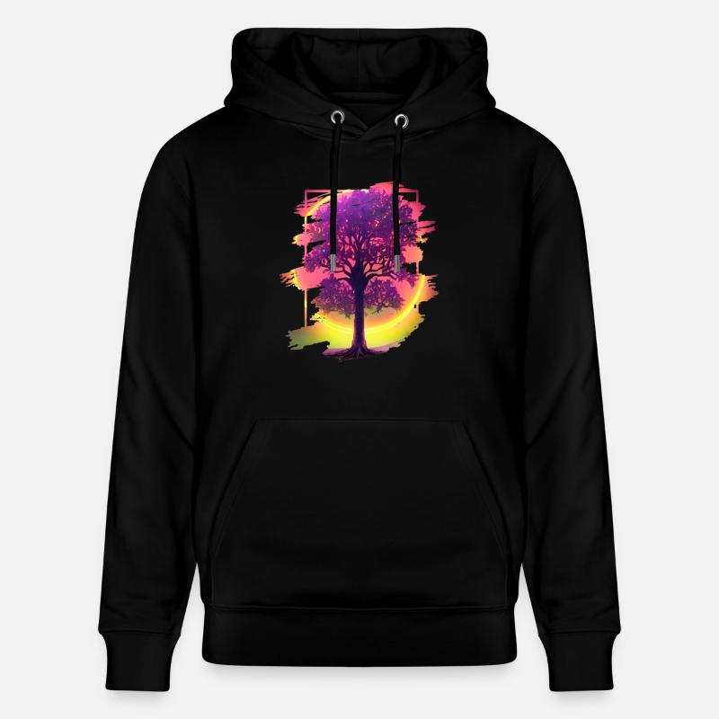 Arbre - Sweat à capuche bio CRUISER Stanley/Stella Unisexe - noir