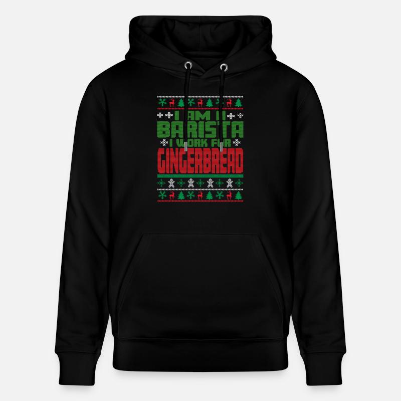 Citation de Noël du barista - Sweat à capuche bio CRUISER Stanley/Stella Unisexe - noir