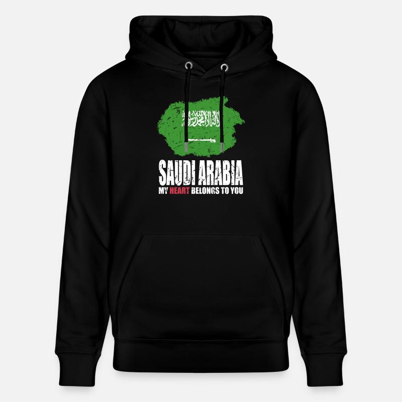 Drapeau de l’Arabie saoudite - Sweat à capuche bio CRUISER Stanley/Stella Unisexe - noir