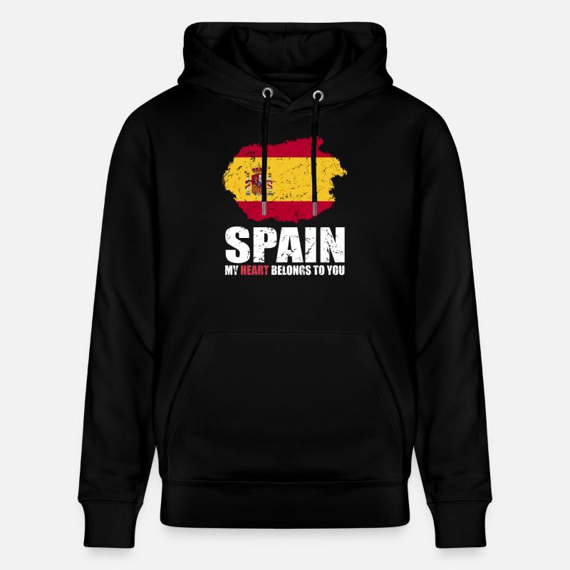 Drapeau de l’Espagne - Sweat à capuche bio CRUISER Stanley/Stella Unisexe - noir
