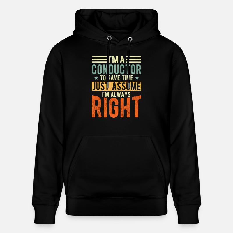 Dirigent - Stanley/Stella Unisex Bio-Hoodie CRUISER  - Schwarz