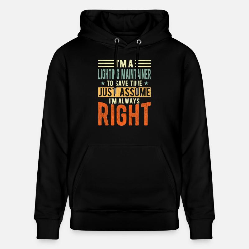 Substrats d’éclairage - Sweat à capuche bio CRUISER Stanley/Stella Unisexe - noir