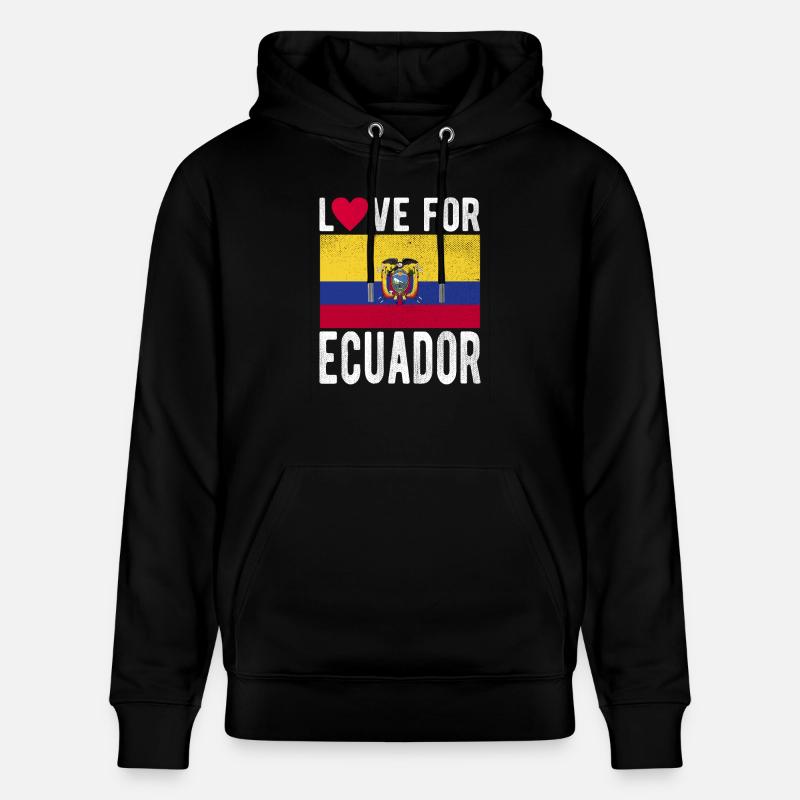 Drapeau de l’Équateur - Sweat à capuche bio CRUISER Stanley/Stella Unisexe - noir