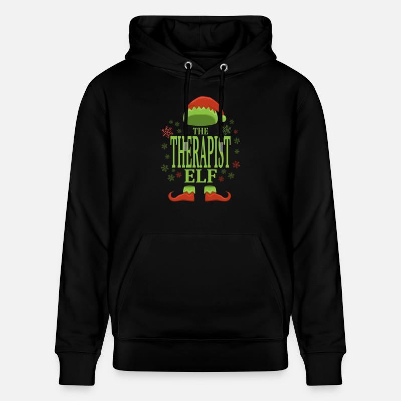 Thérapeute Elfe de Noël - Sweat à capuche bio CRUISER Stanley/Stella Unisexe - noir