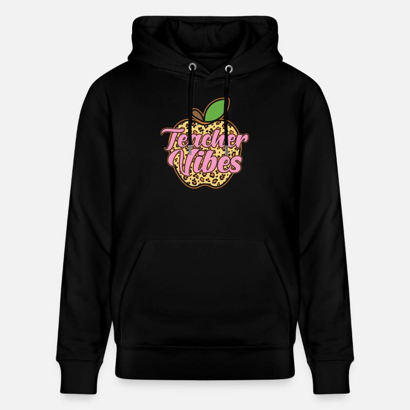 Lehrerin Apfel Geschenk - Stanley/Stella Unisex Bio-Hoodie CRUISER  - Schwarz