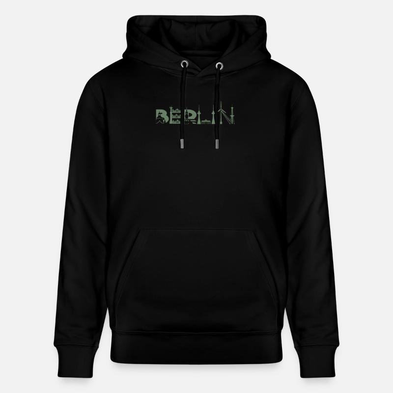 Berlin Skyline Berlin Attractions - Sweat à capuche bio CRUISER Stanley/Stella Unisexe - noir