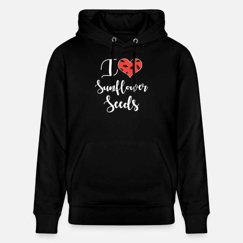 Graines de tournesol Amour - Sweat à capuche bio CRUISER Stanley/Stella Unisexe - noir