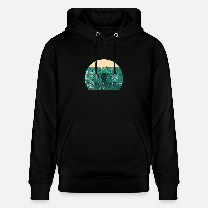 Disc Golf Basket Retro - Sweat à capuche bio CRUISER Stanley/Stella Unisexe - noir