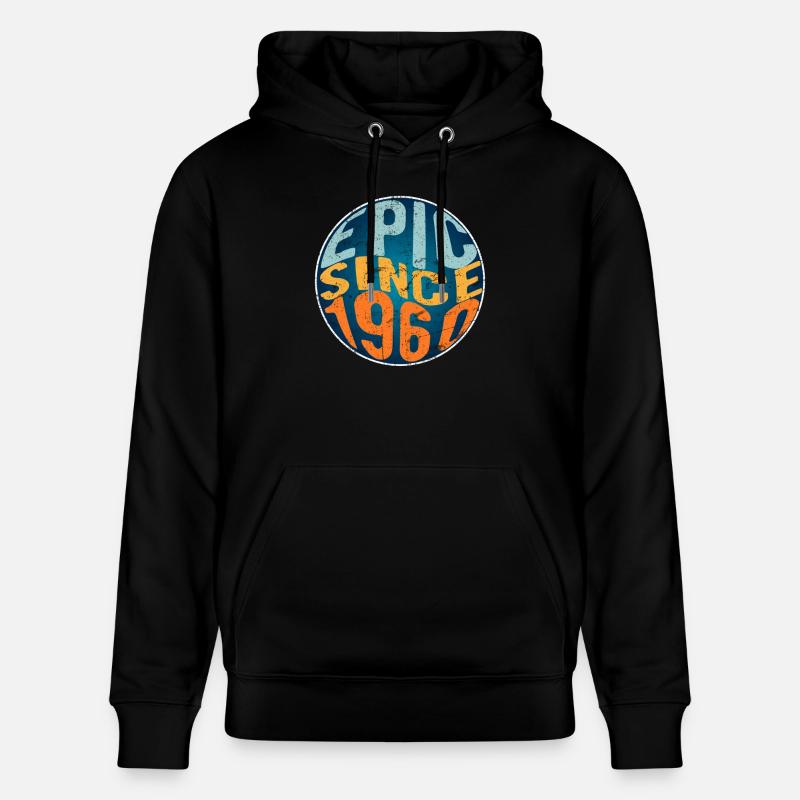 Episch Seit 1960 - Stanley/Stella Unisex Bio-Hoodie CRUISER  - Schwarz