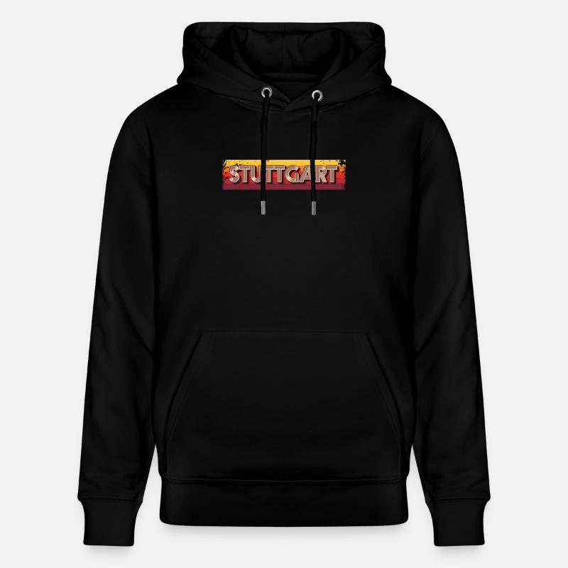 Stuttgartererin Stuttgarterer Stuttgarter - Stanley/Stella Unisex Bio-Hoodie CRUISER  - Schwarz
