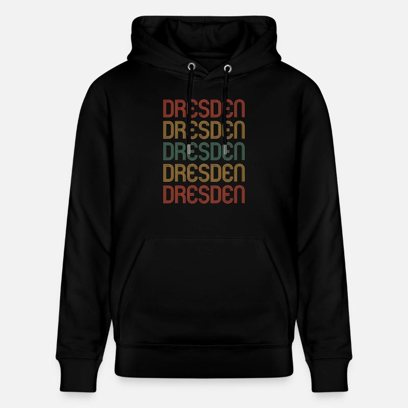 Dresdnerin Dresdner Dresden - Stanley/Stella Unisex Bio-Hoodie CRUISER  - Schwarz