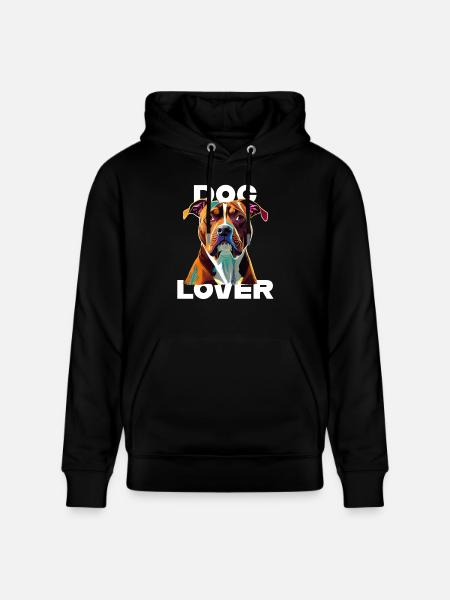 Dog Lover American Stafford - Stanley/Stella CRUISER Unisex Organic Hoodie - black