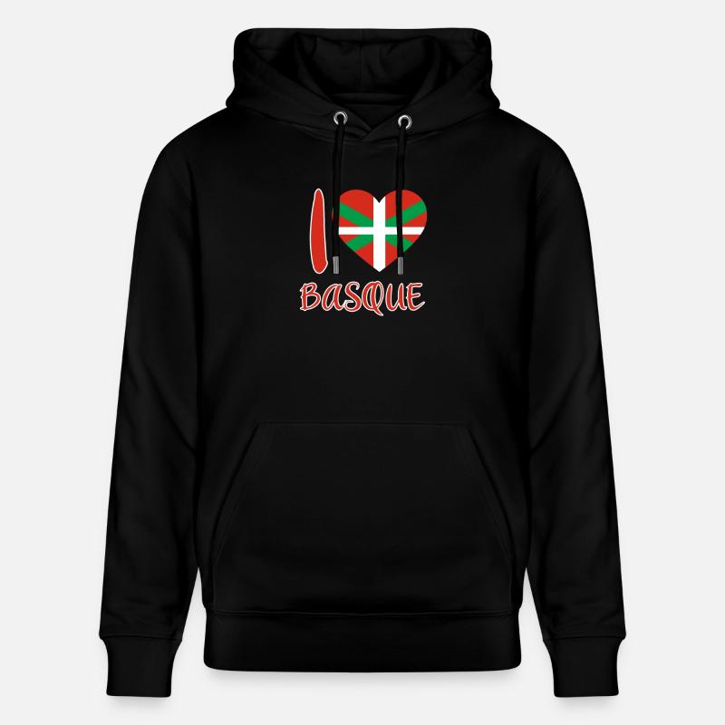 Pays Basque Drapeau Basque - Sweat à capuche bio CRUISER Stanley/Stella Unisexe - noir