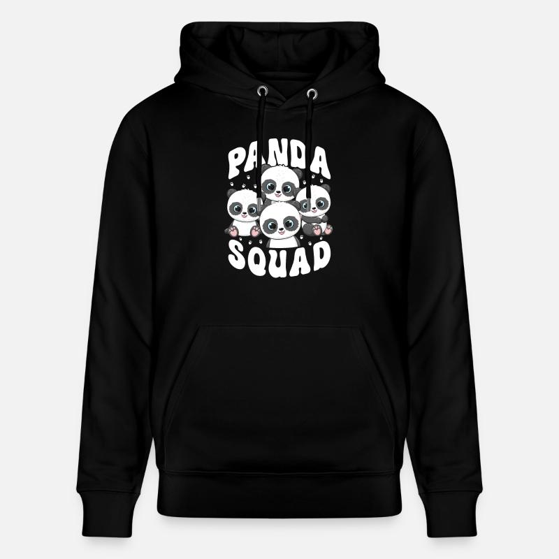 Escouade Panda - Sweat à capuche bio CRUISER Stanley/Stella Unisexe - noir