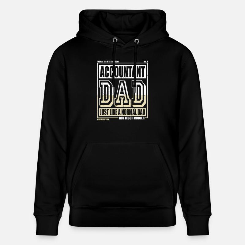 Comptable Papa Cadeau - Sweat à capuche bio CRUISER Stanley/Stella Unisexe - noir