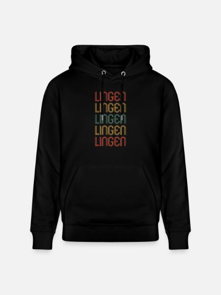 Lingenerin Lingener Lingen - Stanley/Stella CRUISER Unisex Organic Hoodie - black