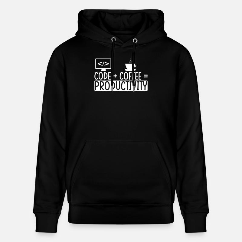 Coder Café Cadeau - Sweat à capuche bio CRUISER Stanley/Stella Unisexe - noir