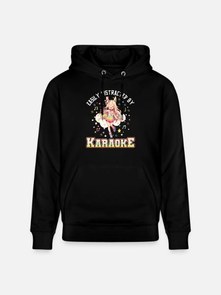 Facilement distrait par le karaoké - Sweat à capuche bio CRUISER Stanley/Stella Unisexe - noir