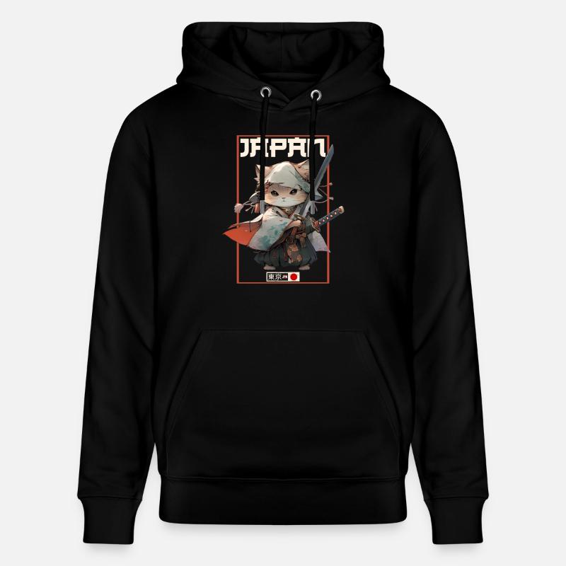 Chat d’Asie Samouraï japonais Samouraï - Sweat à capuche bio CRUISER Stanley/Stella Unisexe - noir