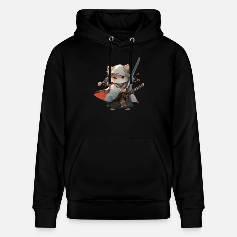 Chat d’Asie Samouraï japonais Samouraï - Sweat à capuche bio CRUISER Stanley/Stella Unisexe - noir