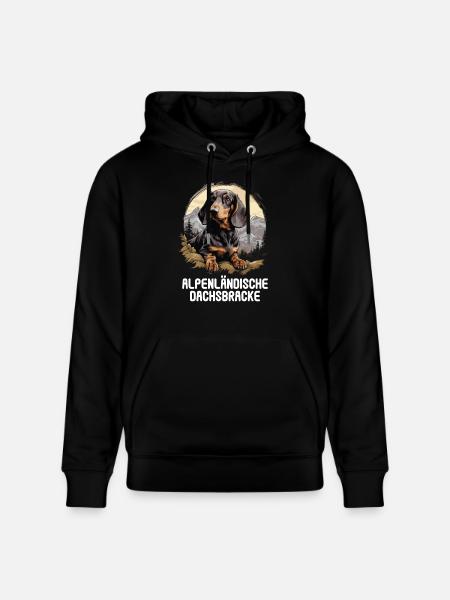 Alpenländische Dachsbracke - Stanley/Stella Unisex Bio-Hoodie CRUISER - Schwarz