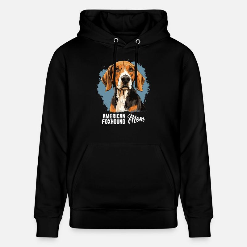 Chien American Foxhound - Sweat à capuche bio CRUISER Stanley/Stella Unisexe - noir