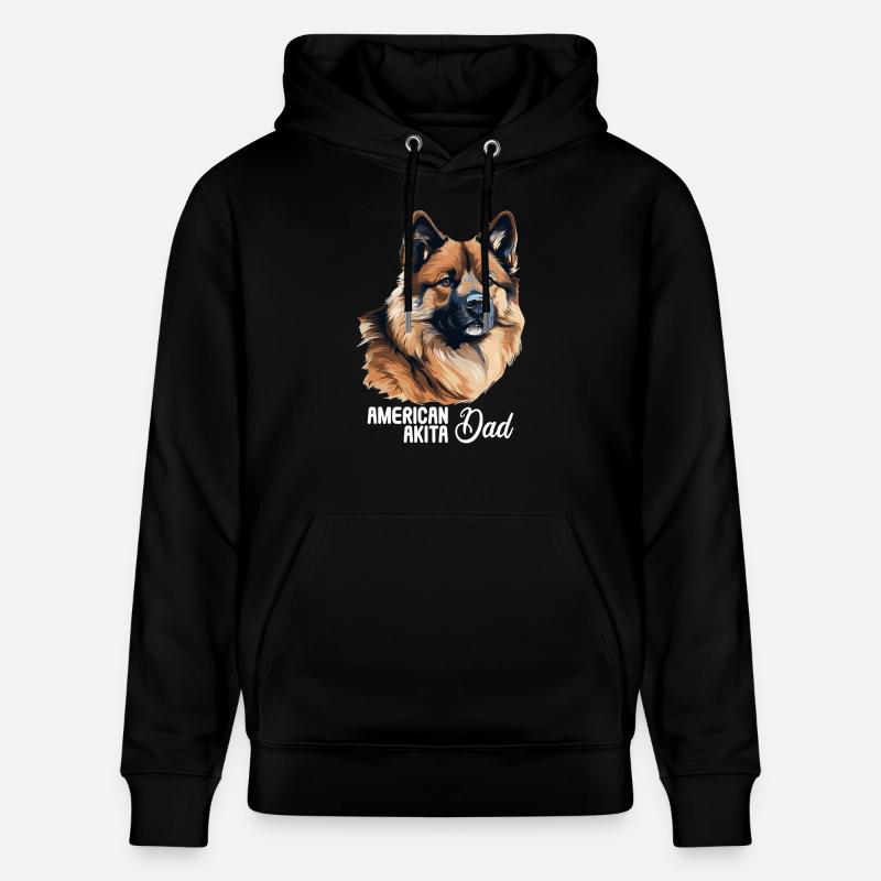 Chien américain Akita - Sweat à capuche bio CRUISER Stanley/Stella Unisexe - noir