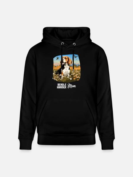 Dog Beagle Harrier - Stanley/Stella CRUISER Unisex Organic Hoodie - black