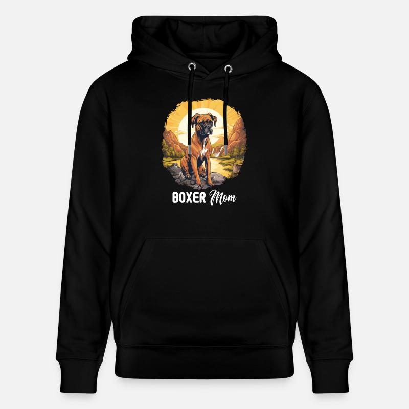 Chien Boxer - Sweat à capuche bio CRUISER Stanley/Stella Unisexe - noir
