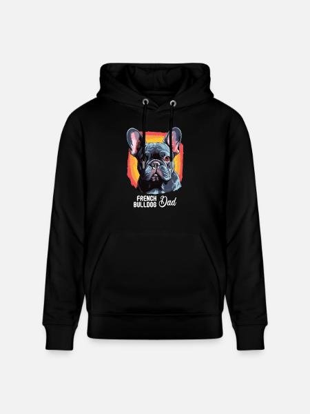 Dog French Bulldog - Stanley/Stella CRUISER Unisex Organic Hoodie - black
