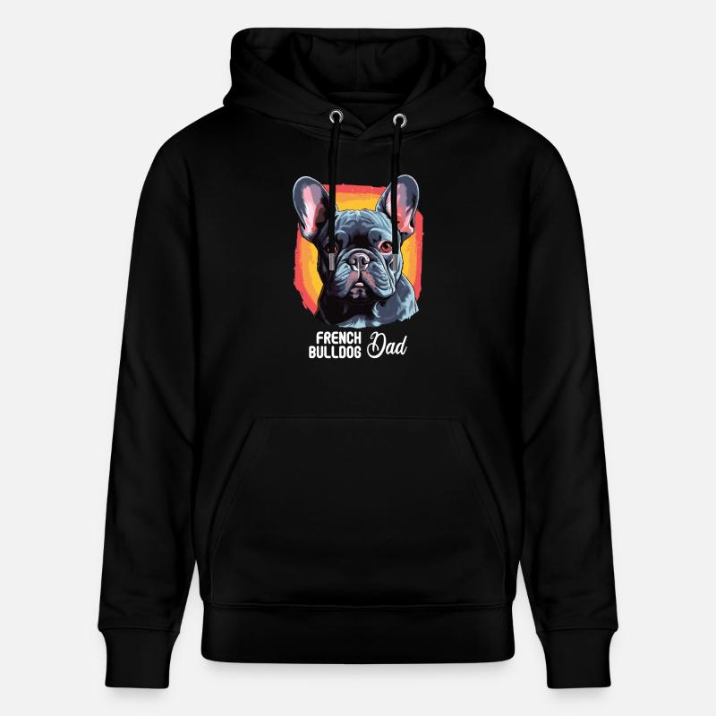 Chien Bouledogue Français - Sweat à capuche bio CRUISER Stanley/Stella Unisexe - noir