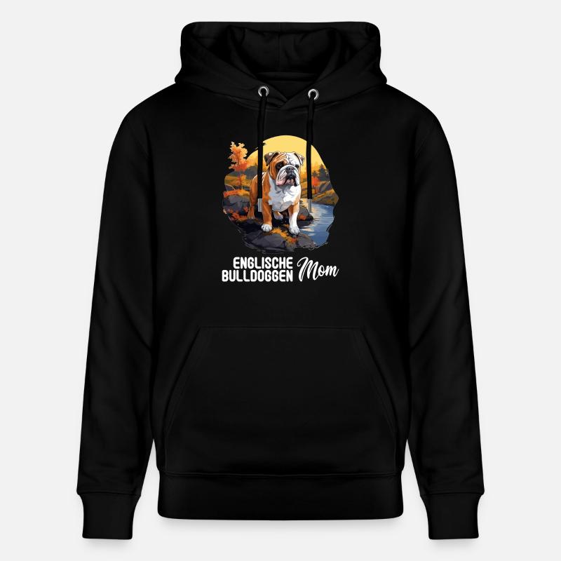 Chien Bouledogue anglais - Sweat à capuche bio CRUISER Stanley/Stella Unisexe - noir