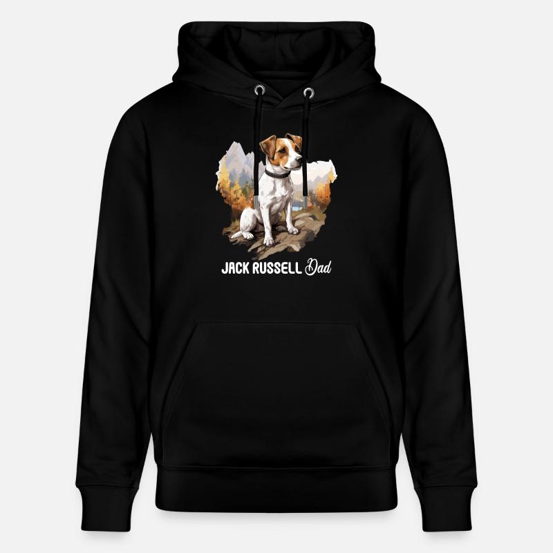 Chien Jack Russell - Sweat à capuche bio CRUISER Stanley/Stella Unisexe - noir